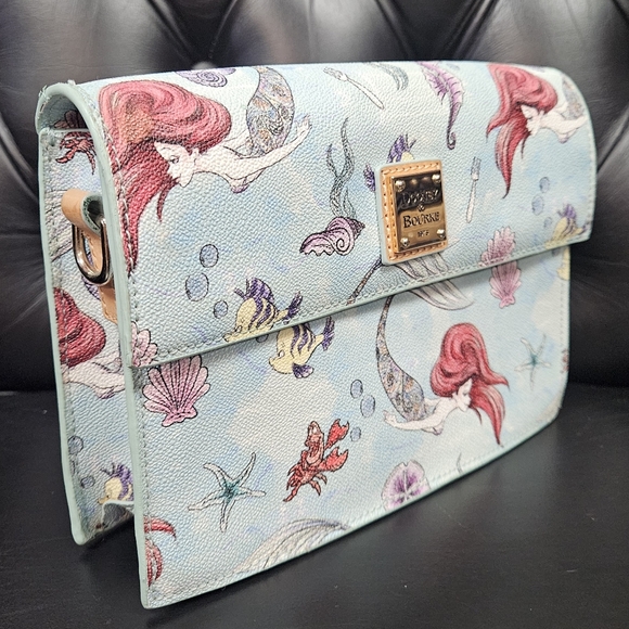 Dooney & Bourke Disney Ariel Little Mermaid Clutch Crossbody 75th Anniversary - Picture 2 of 14